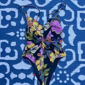 L*Space Floral twist front one piece